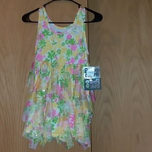 Kids flowery dress shirt